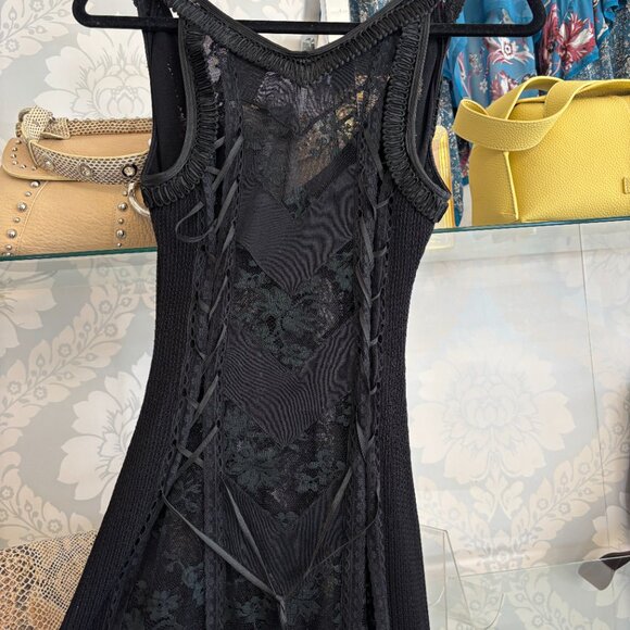 Christian Dior Black Lace Corset Mini Dress - Size Small - Picture 5 of 8